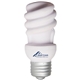 aerial view a white energy bulb stress reliever, image 1 of 5