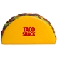 aerial view a yellow taco stress reliever, image 1 of 6
