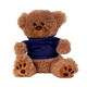 a brown/navy shirt 8 plush bear / stuffed animal with shirt