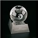 a clear etched globe award