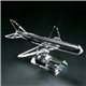 a clear clearaward optical crystal air cargo plane