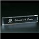 a clear clearaward optical crystal monogram plate award