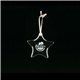 a clear clearaward jade crystal star ornament