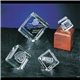 a clear clearaward optical crystal cube award - 3x3x2 in