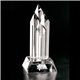 a clear clearaward optical crystal four diamonds 12 in