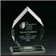 a clear clearaward motivation jade crystal achievement award 10 1/2 in