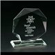 a clear clearaward jade crystal leader award - 7x7x0.5 in