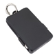 aerial view a black 2000 mah keychain power bank with built - in cables, image 1 of 8