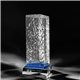 a clear clearaward optical crystal pentaganal blue crackle achievement award 10 in