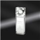a clear clearaward optical crystal world globe 7 in