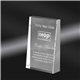 a clear clearaward verticality optical crystal achievement award 6 in