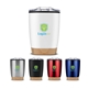 a group of 12 oz symmetry tumbler with bamboo base