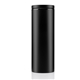 aerial view a black 16 oz double wall stainless tumbler, image 1 of 7
