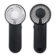 aerial view a black swirl portable battery - operated fan, image 1 of 2