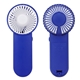 aerial view a blue swirl portable battery - operated fan, image 1 of 2