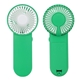 aerial view a green swirl portable battery - operated fan, image 1 of 2