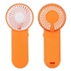 aerial view a orange swirl portable battery - operated fan, image 1 of 2