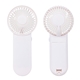 aerial view a white swirl portable battery - operated fan, image 1 of 2