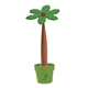 a green-palmtree flower shaped pen and pot holder
