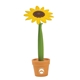 a orange-sunflower flower shaped pen and pot holder