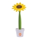 a white-sunflower flower shaped pen and pot holder