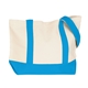 aerial view a aqua the duck medium cotton snap tote bag - 20 x 13, image 1 of 4