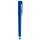 aerial view a royal blue 7687 with blue ink islander stylus softy pen, image 1 of 2