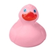 aerial view a pink large classic rubber duck, image 1 of 3