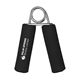 aerial view a black resistive hand grip exerciser, image 1 of 2