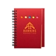 aerial view a red eco mini - sticky book(tm) with ruler, image 1 of 3