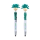 aerial view a teal moptoppers screen cleaner with stethoscope stylus pen, image 1 of 3