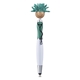 aerial view a teal moptoppers screen cleaner with stethoscope stylus pen, image 1 of 6