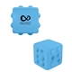aerial view a carolina blue push pop bubble cube fidget sensory toy, image 1 of 5