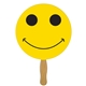 aerial view a group of smiley emoji face hand fan - paper products, image 1 of 2