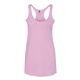 aerial view a vintage lilac next level womens triblend racerback tank, image 1 of 3