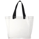 aerial view a black rally clear stadium tote, image 1 of 4