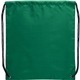 aerial view a green oriole polyester drawstring bag, image 1 of 3