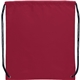 aerial view a maroon ma oriole polyester drawstring bag, image 1 of 3