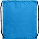 aerial view a process blue oriole polyester drawstring bag, image 1 of 4