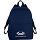 aerial view a navy blue breckenridge classic backpack, image 1 of 4