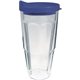 Promotional 24 oz Thermal Travel Tumbler with Embroidered Emblem - Plastic