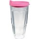Promotional 24 oz Thermal Travel Tumbler with Embroidered Emblem - Plastic