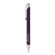 aerial view a purple with black ink aluminum souvenir amor pen, image 1 of 5