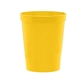 aerial view a yellow 16 oz touchdown stadium cup, image 1 of 2