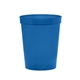 aerial view a translucent blue 16 oz touchdown stadium cup, image 1 of 2
