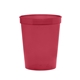 aerial view a translucent red 16 oz touchdown stadium cup, image 1 of 2