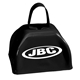 a group of 3 black metal cowbells