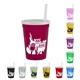 a group of 12 oz reusable cup with lid straw
