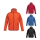 a group of mens index waterproof softshell rain jacket with hood