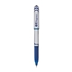 a blue/silver/blue ink pentel energel deluxe liquid gel pen (medium)